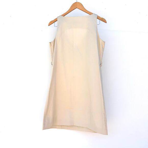 Moschino Vintage Cheap And Chic Shell Mini Dress Cream 90s Y2K 42 US 8 Archival - Picture 7 of 11